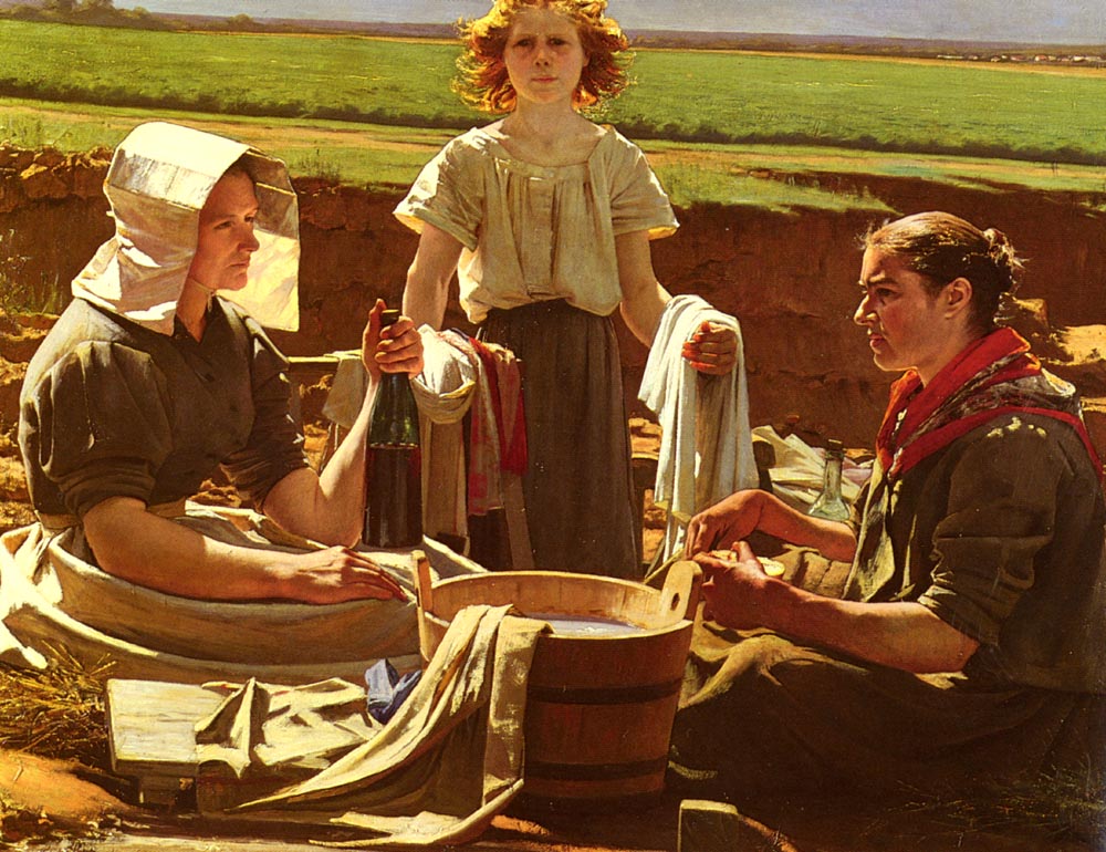 Washerwomens Lunch Buland — Jean Eugene Buland