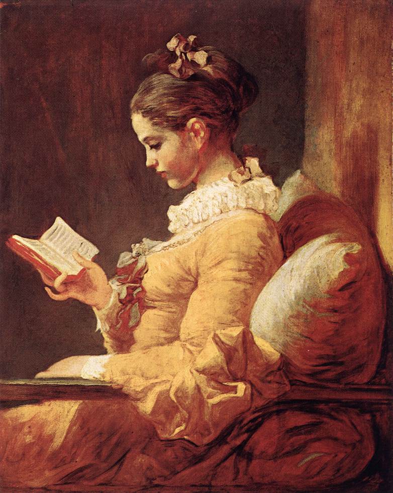 Joven Chica Leyendo Fragonard — Jean Honore Fragonard