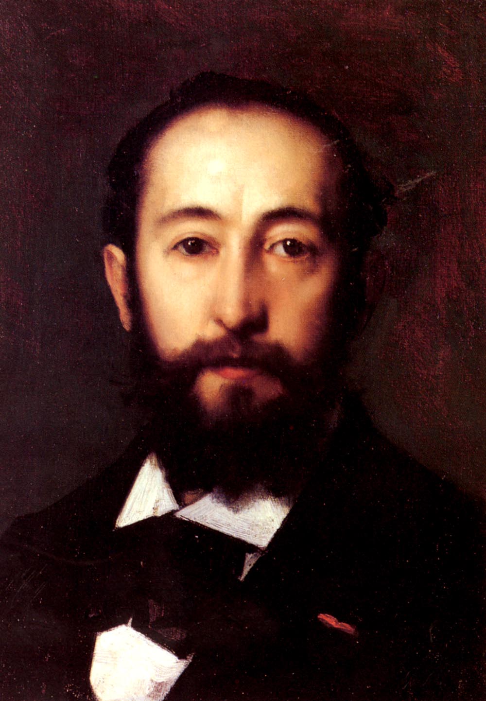 Retrato De Hombre Henner — Jean Jacques Henner