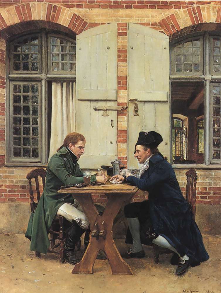 Card Players Meissonier — Jean Louis Ernest Meissonier
