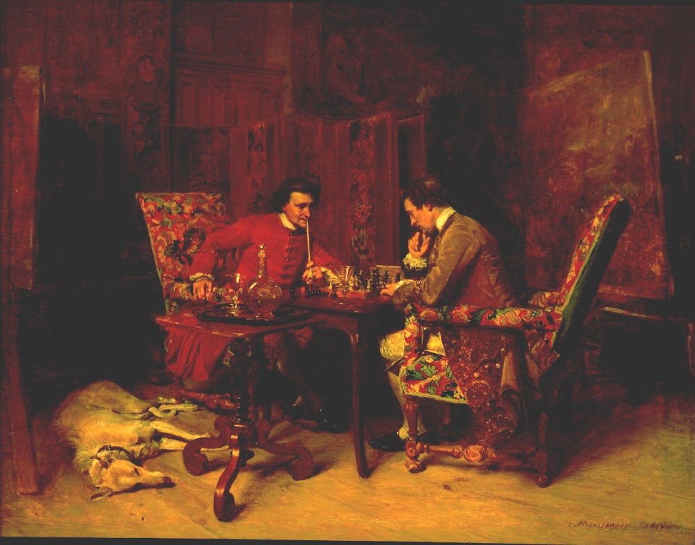 Chess Players Meissonier — Jean Louis Ernest Meissonier