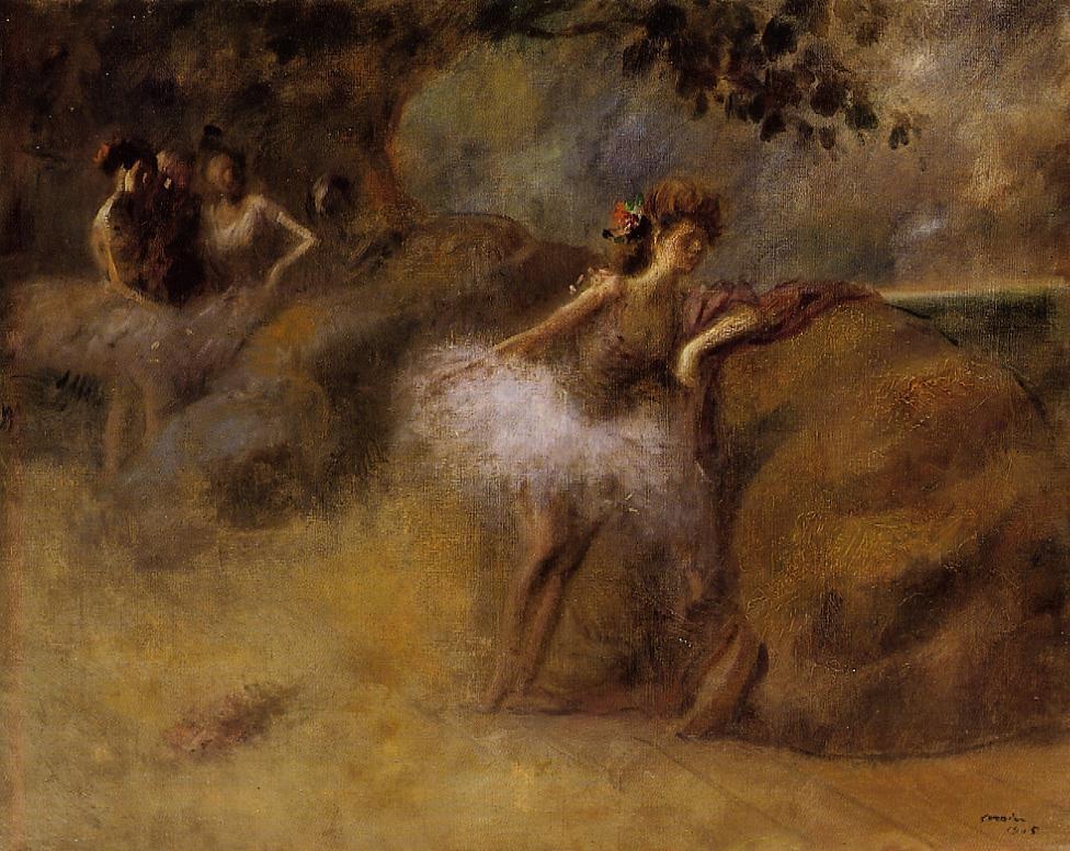 Bailarina Sobre Conjunto Forain — Jean Louis Forain