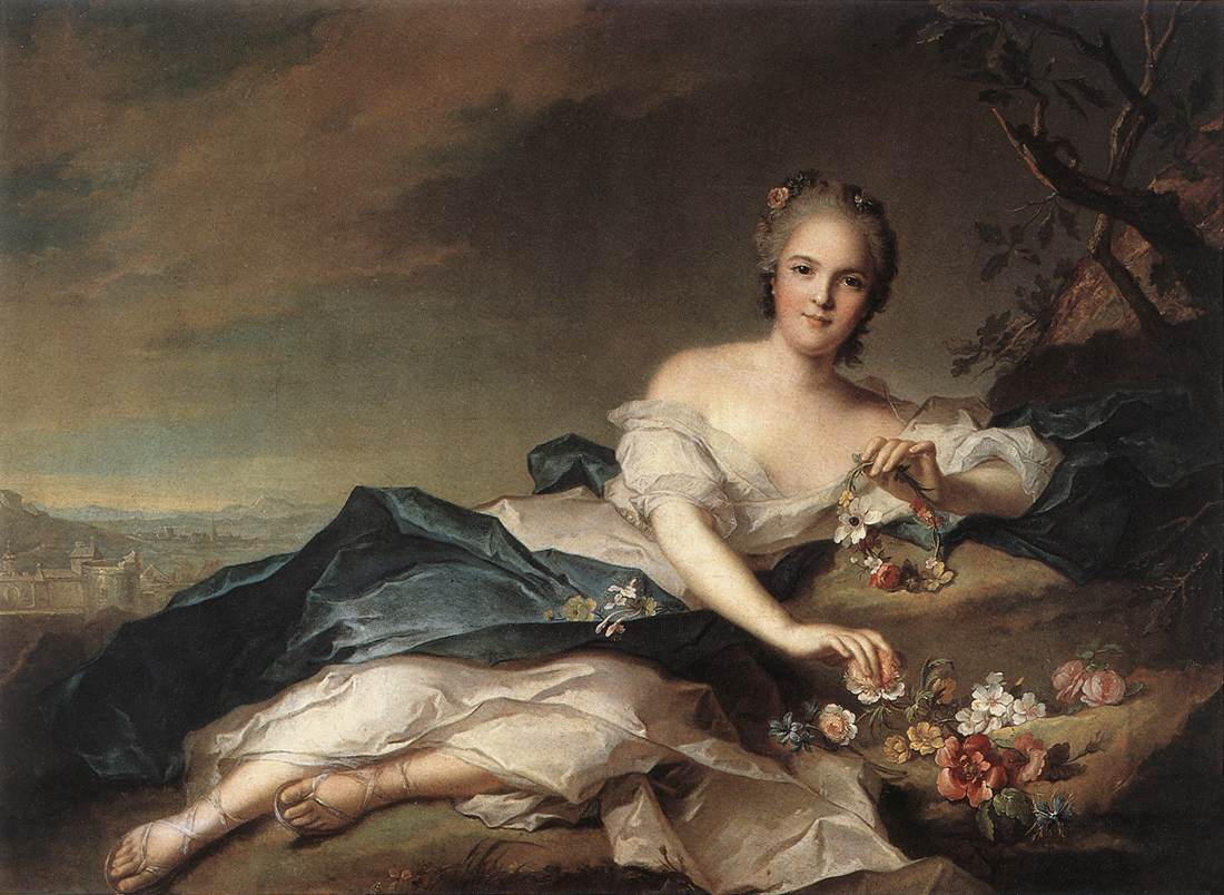 Marie Adelaide De Francia As Flora Nattier — Jean Marc Nattier