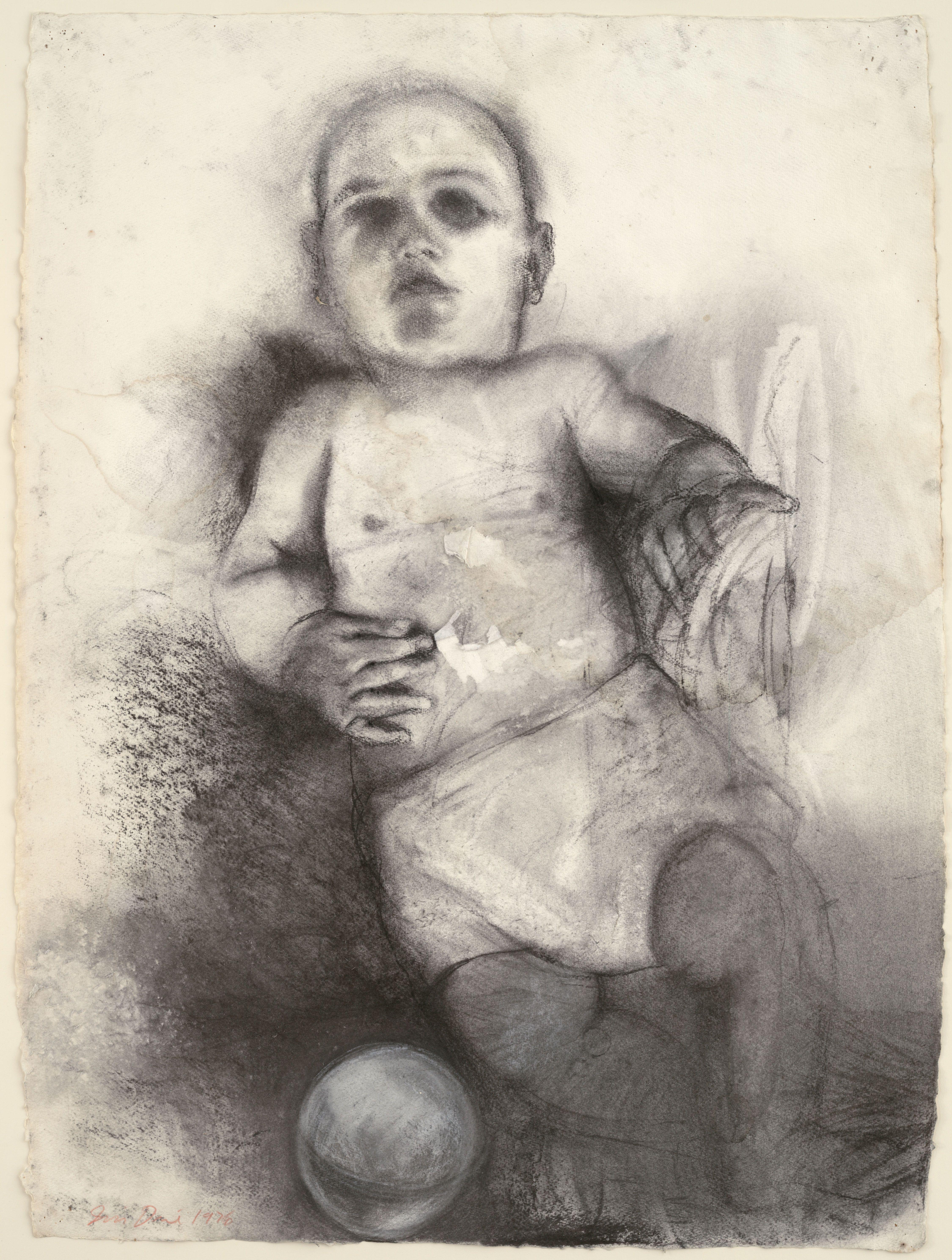 Corazón rojo pintado, Jim Dine