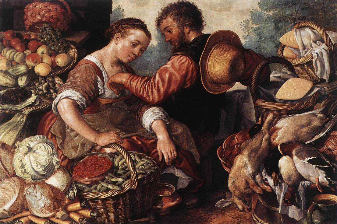 Mujer Vendiendo Vegetables Beuckelaer — Joachim Beuckelaer