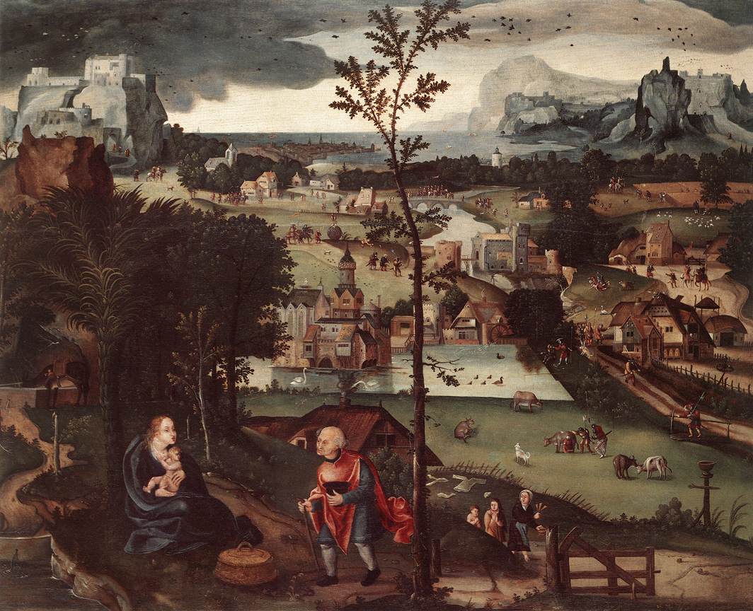 Paisaje Con Rest Sobre Huida Patenier — Joachim Patenier