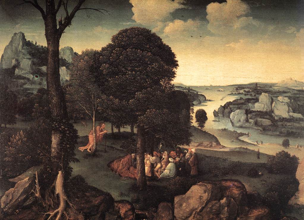 Paisaje Con San John Baptist Predicando Patenier — Joachim Patenier