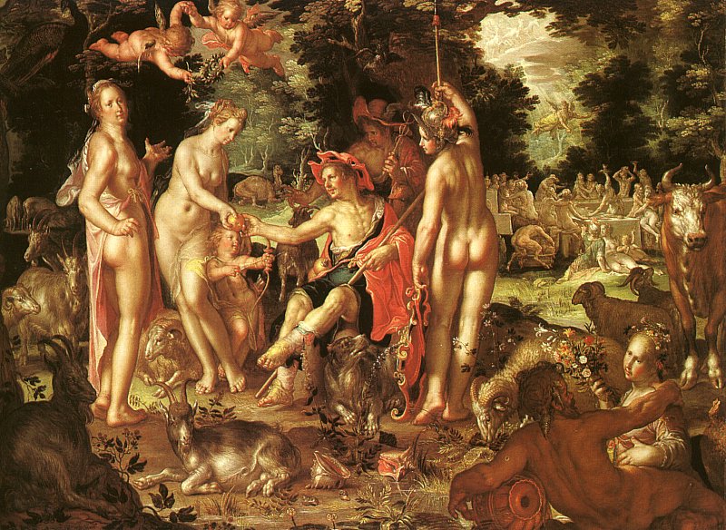 Juicio De Paris Wtewael — Joachim Wtewael
