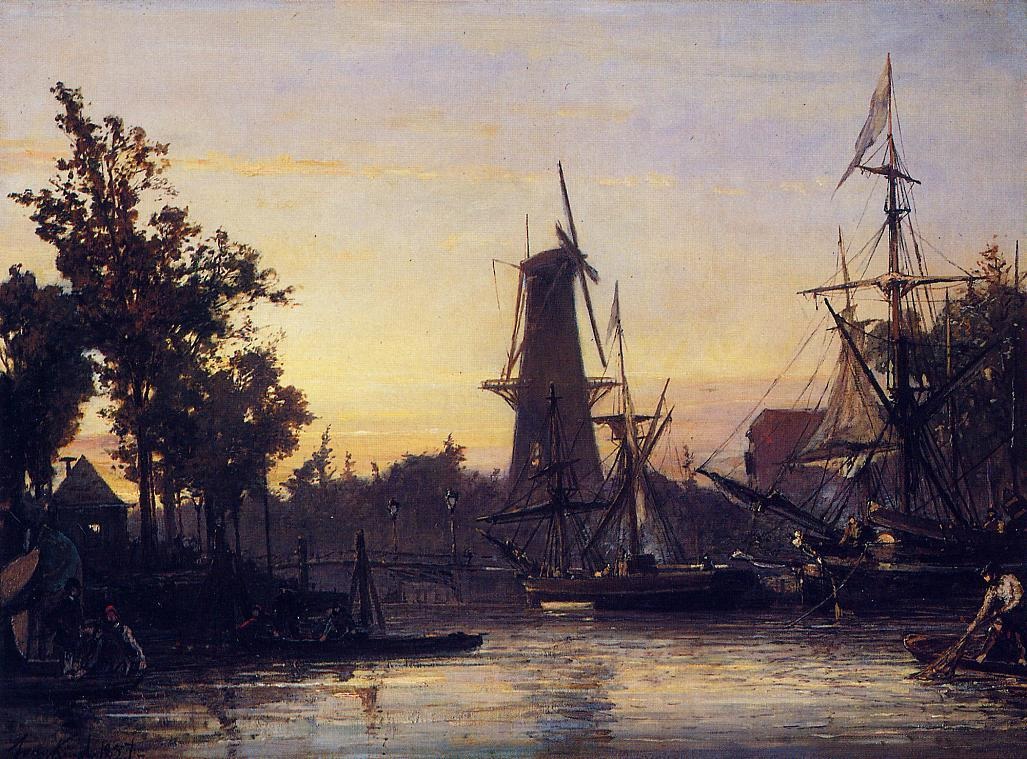 Binneshaven Rotterdam Jongkind — Johann Barthold Jongkind
