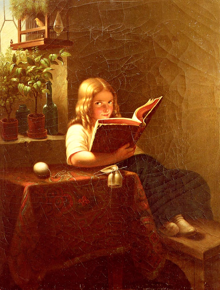Leyendo Chica 1 Bremen — Johann Georg Meyer Von Bremen