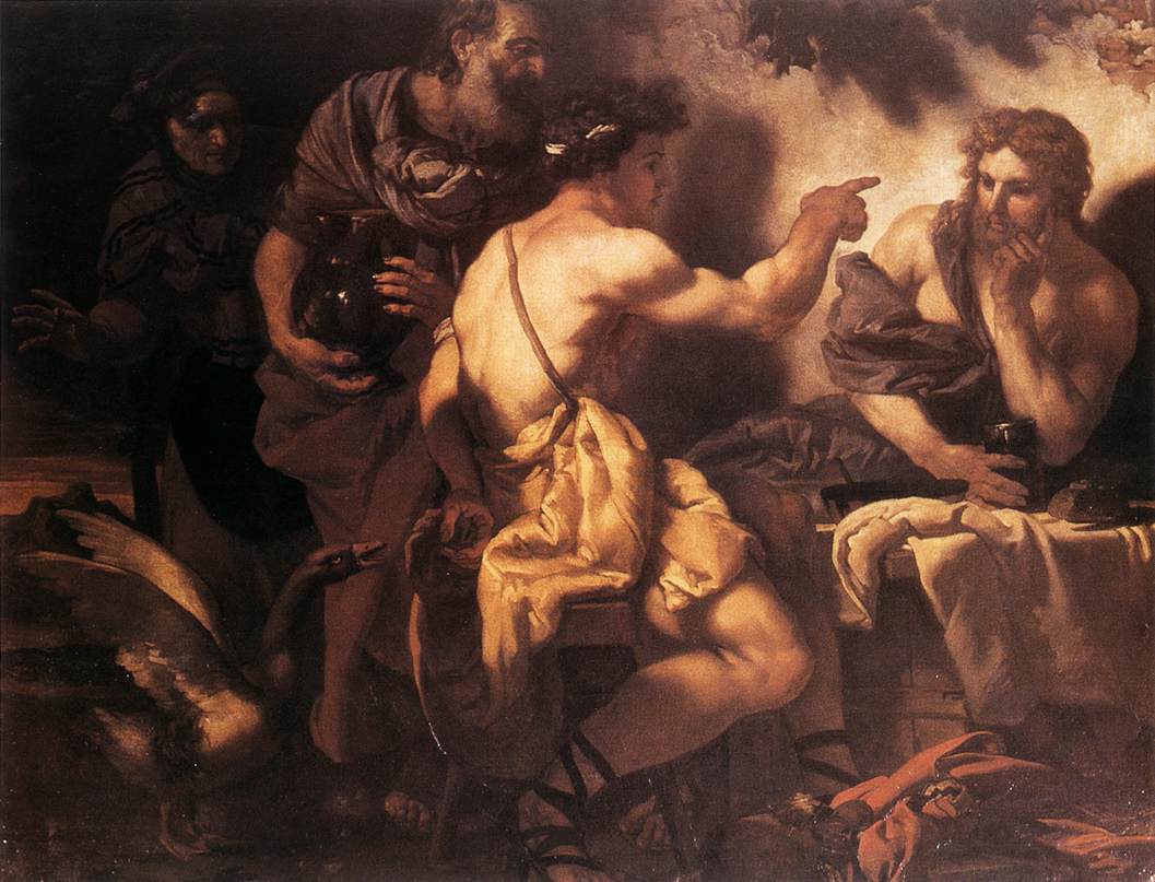 Jupiter Y Mercury En Philemon Y Baucis Loth — Johann Karl Loth