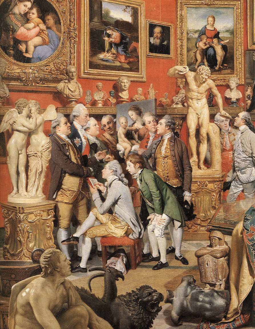 Tribuna De Galeria Uffizi Detalle Zoffany — Johann Zoffany