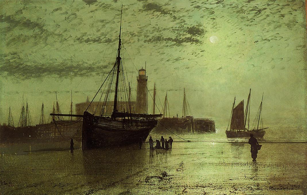 Lighthouse En Scarborough Grimshaw — John Atkinson Grimshaw
