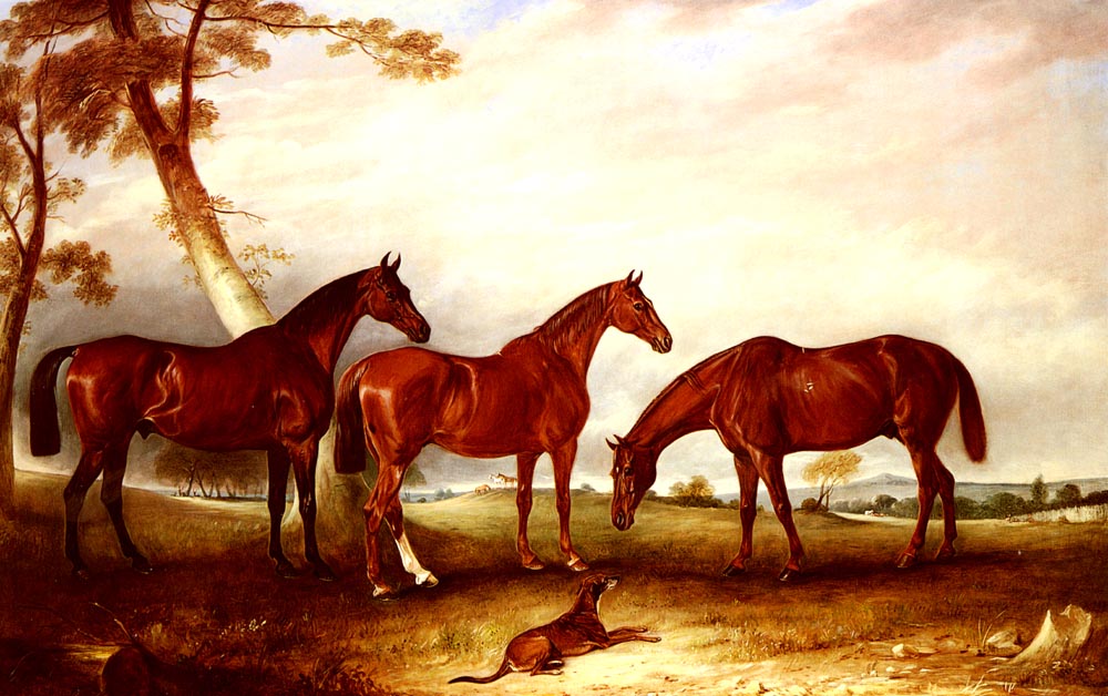 Marvel Kingfisher Y Lad Three Hunters Belonging Hacia W Ferneley — John Ferneley