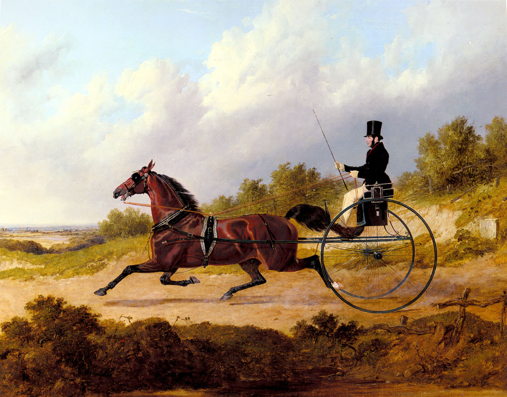 Famous Trotter Confidence Dibujo Gig Herring — John Frederick Sr Herring