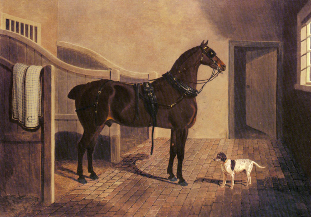 Favorite Carruaje Caballo Y Perro En Stable Herring — John Frederick Sr Herring