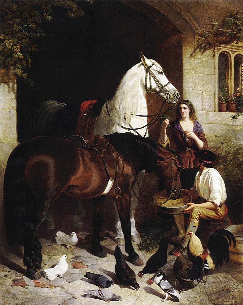 Feeding Arab Herring — John Frederick Sr Herring