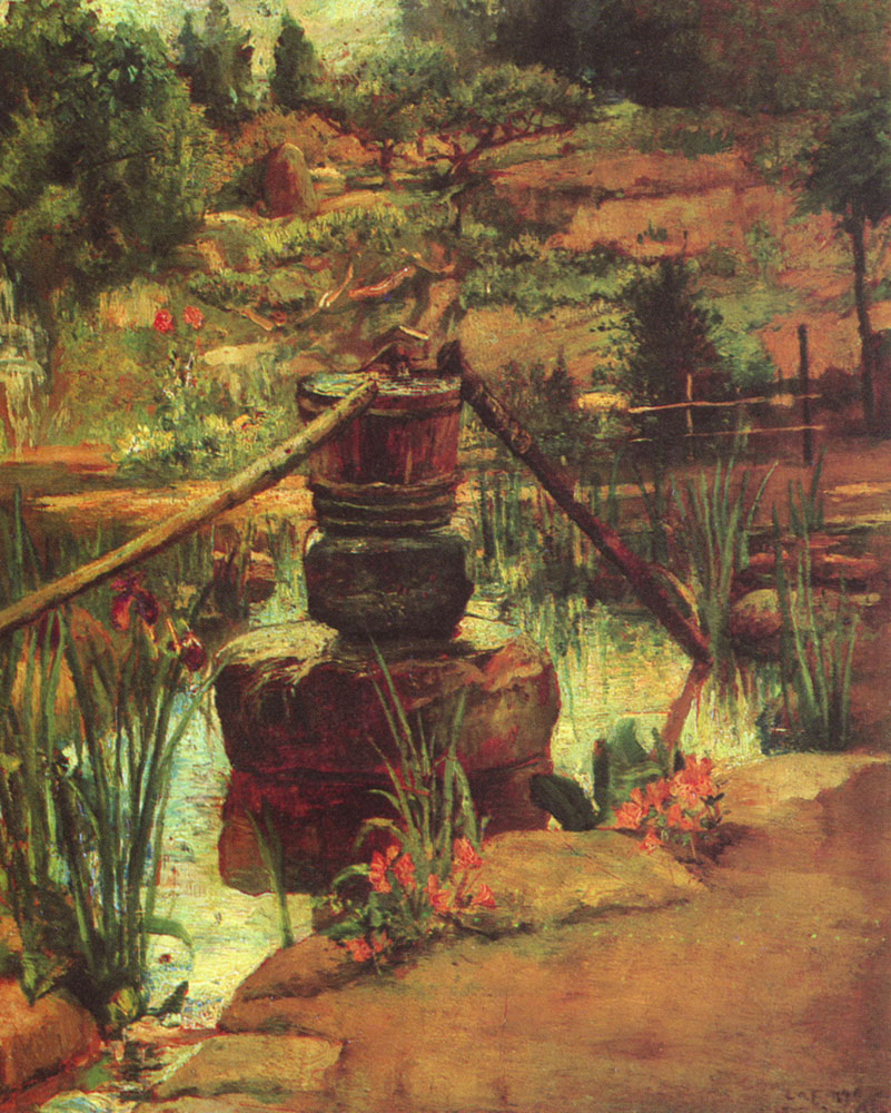 Fuente En Our Jardin En Nikko Lafarge — John Lafarge