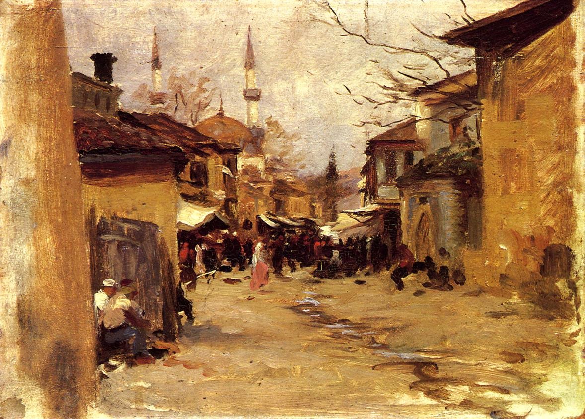 Arab Calle Escena Sargent — John Singer Sargent