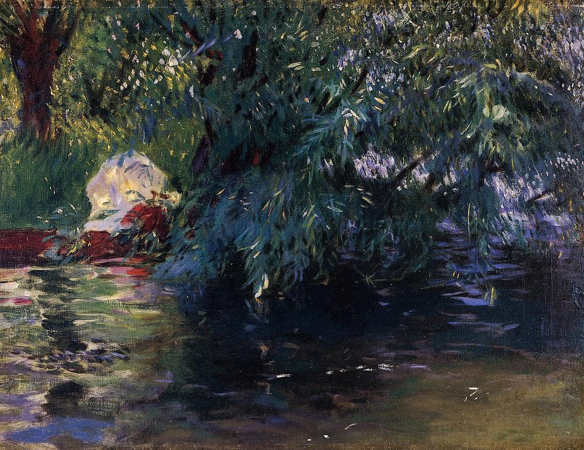 Backwater Calcot Molino Cerca De Leyendo Sargent — John Singer Sargent