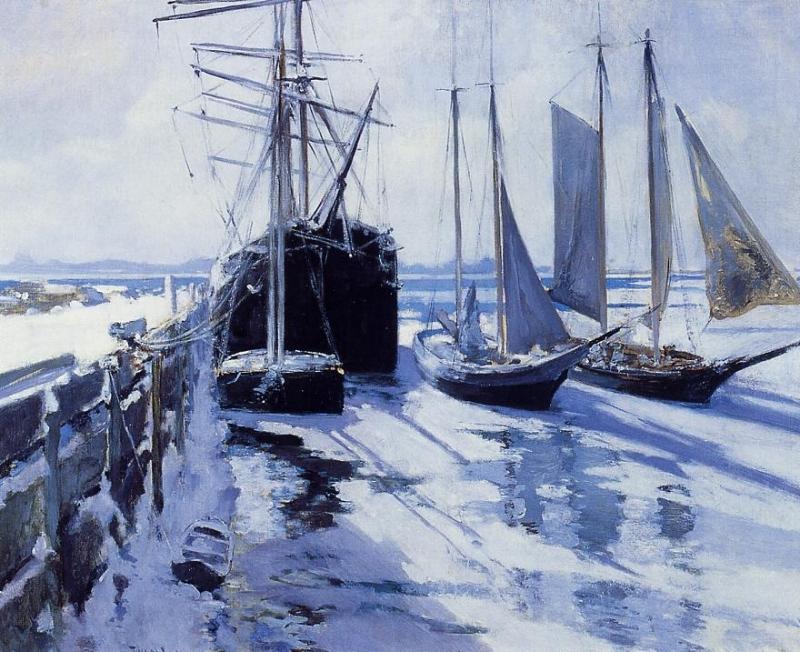 Connecticut Shore Invierno Twachtman — John Twachtman