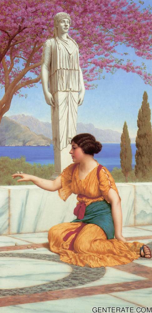 Antiguo Pastimes Godward — John William Godward