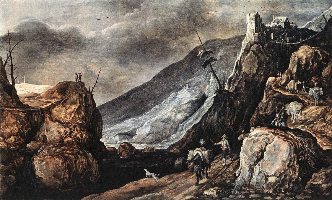 Paisaje Con Tentacion De Cristo Momper — Joos De Momper