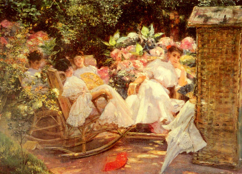 Ladies En Jardin Cordero — Jose Villegas Cordero