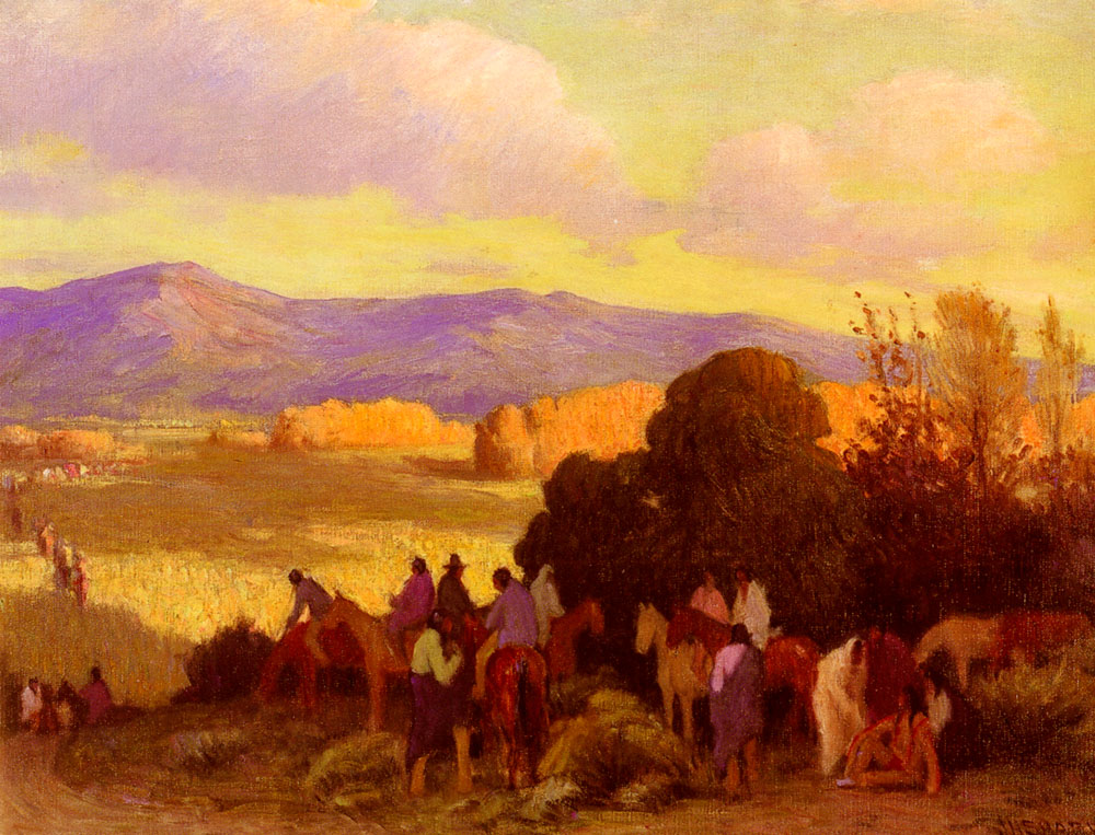 Rabbit Caceria Taos Valle Sharp — Joseph Henry Sharp