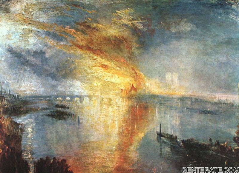 Ardiendo De Houses De Parliament Turner — Joseph Mallord William Turner