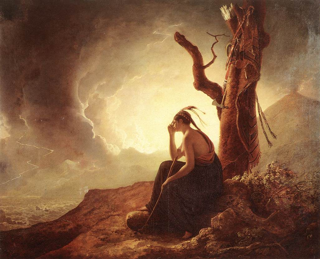 Indian Widow Wright — Joseph Wright