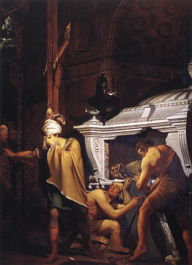 Miravan Opening Grave De His Forefathers Wright — Joseph Wright