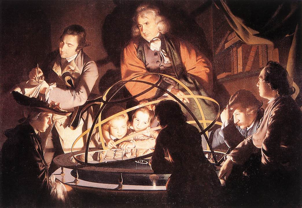 Philosopher Lecturing Con Mechanical Planetary Wright — Joseph Wright