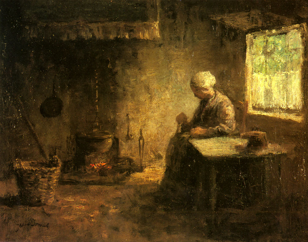 Campesino Mujer De Hearth Israels — Jozef Israels