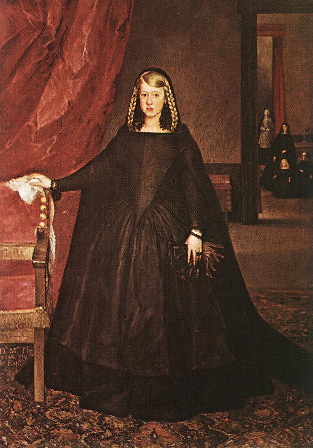Empress Dona Margarita De Austria En De Duelo Dress Mazo — Juan Batista Mazo