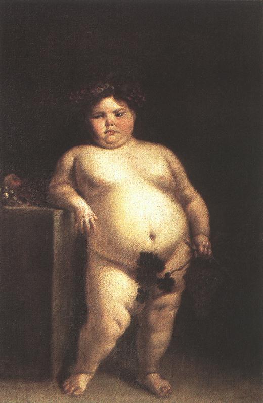 La Monstrua Desnuda Eugenia Martinez Vallejo Unclothed Miranda — Juan Carreno De Miranda