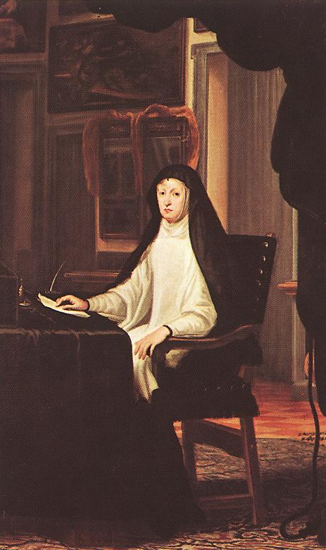 Reina Mary Anne De Austria As Widow Miranda — Juan Carreno De Miranda