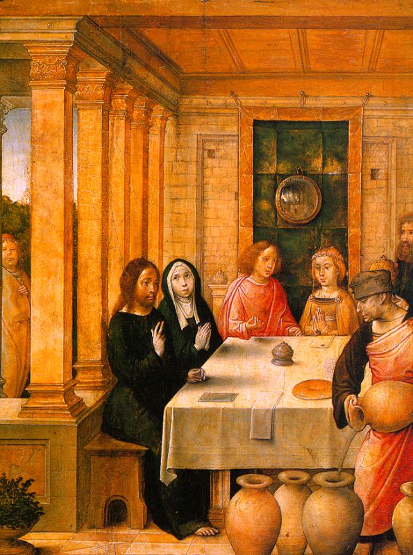 Marriage Banquete En Cana Flandes — Juan De Flandes