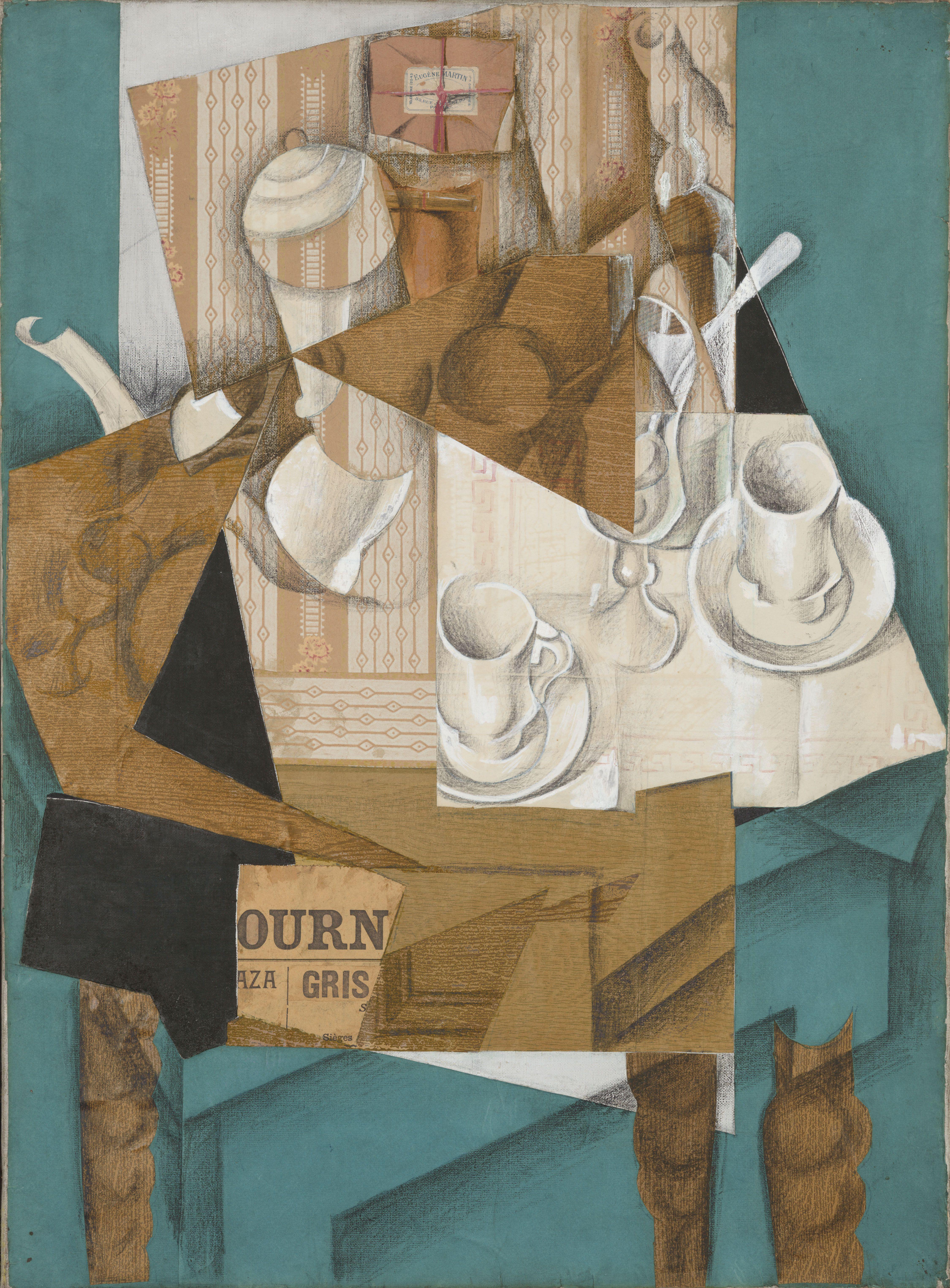 La mesa de café, Juan Gris