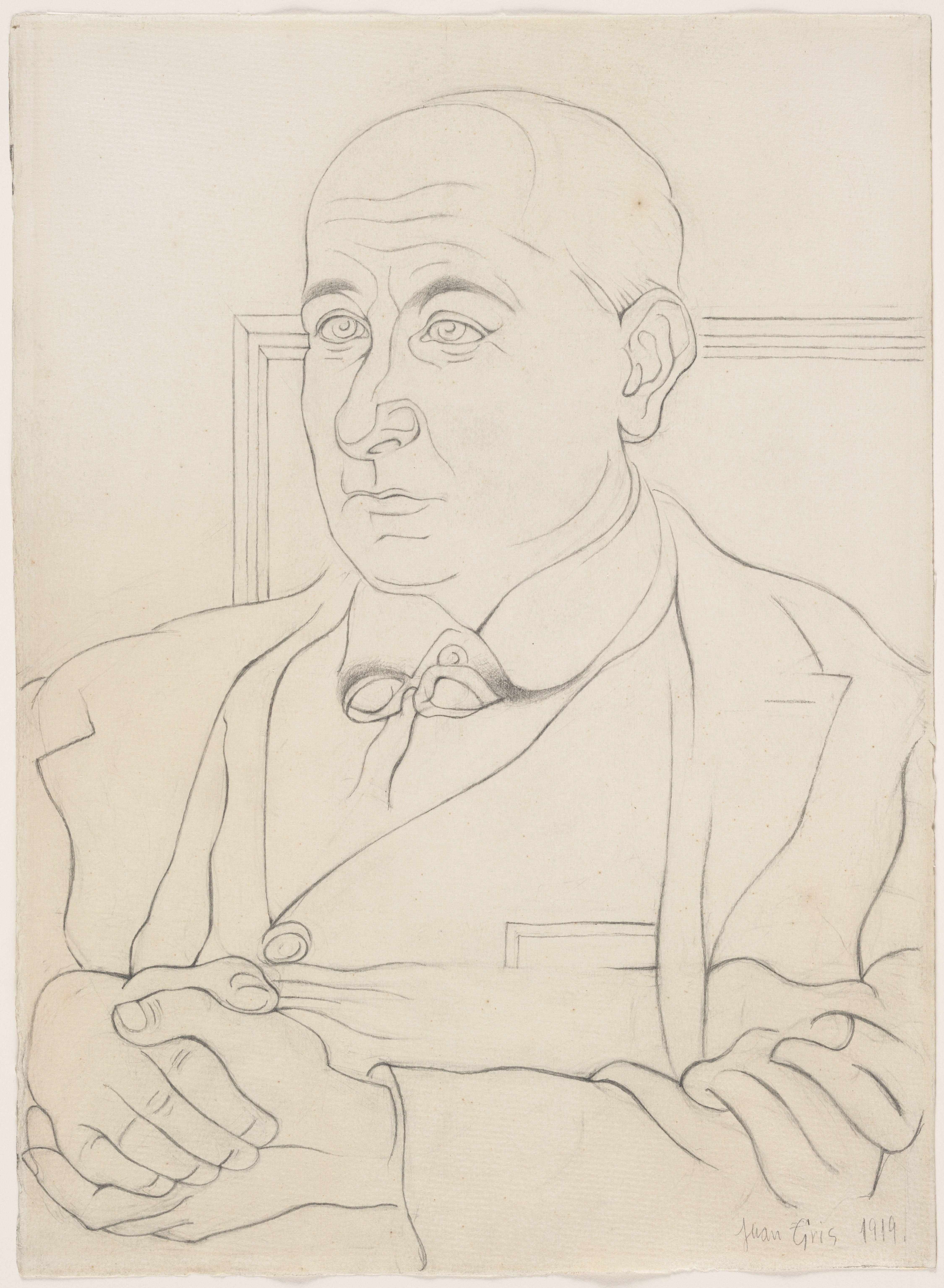 Retrato De Max Jacob Gris — Juan Gris