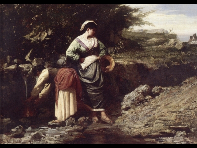 Agua Carriers Breton — Jules Breton