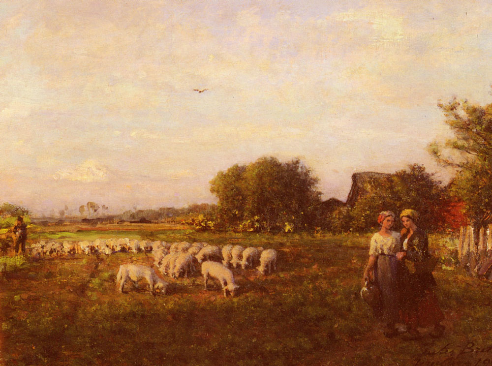 La Bergere Breton — Jules Breton
