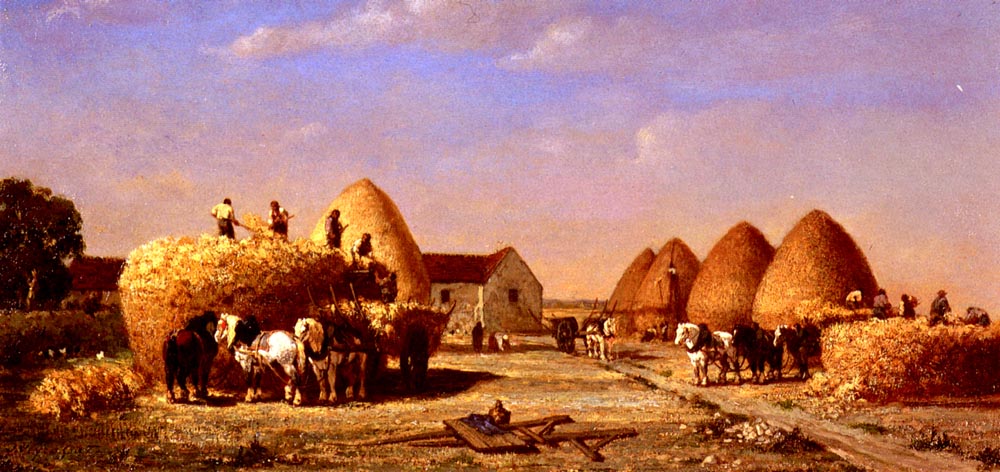 Haymaking Veyrassat — Jules Jacques Veyrassat