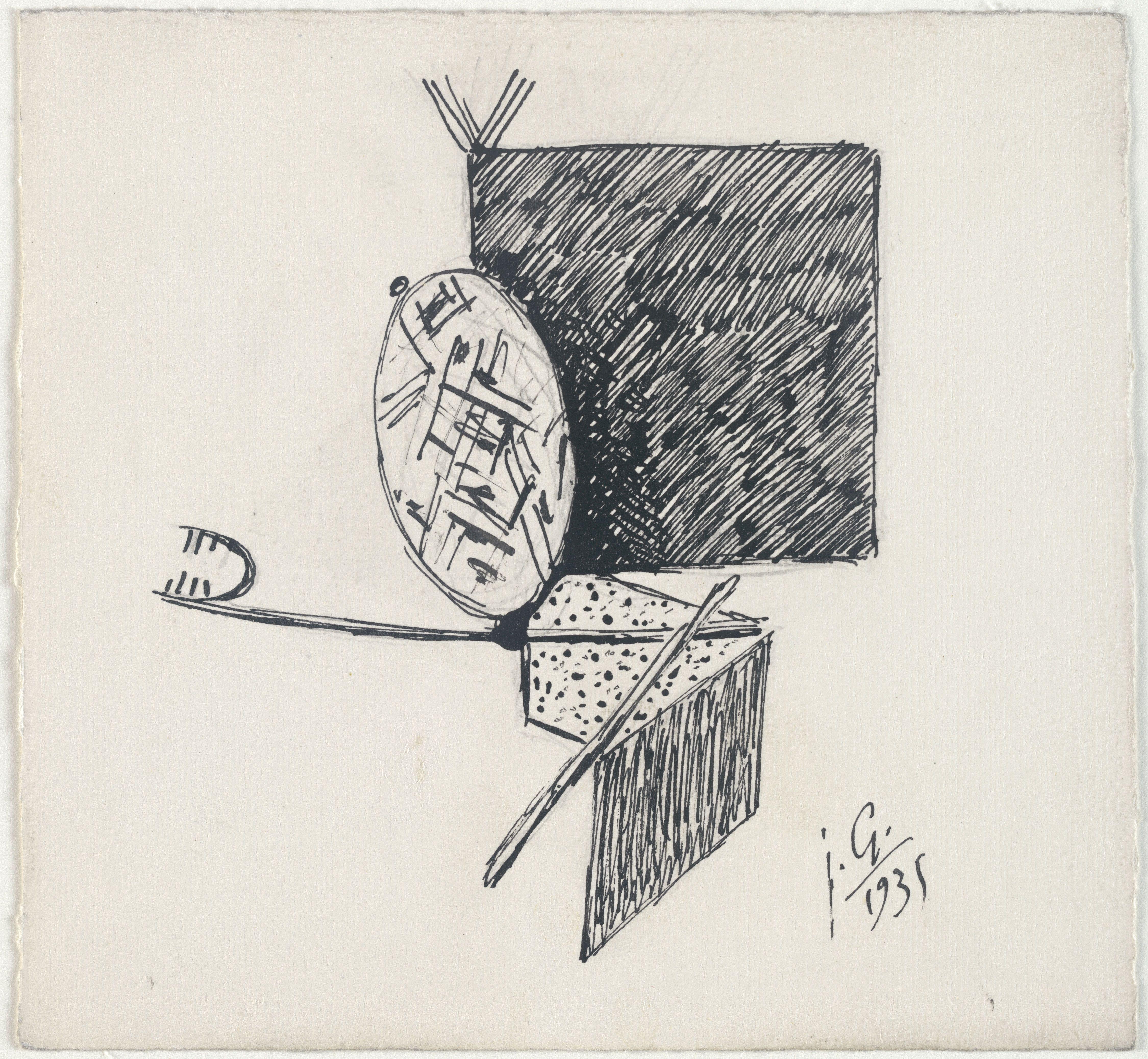 Estudio Para Cabeza Gonzalez — Julio Gonzalez