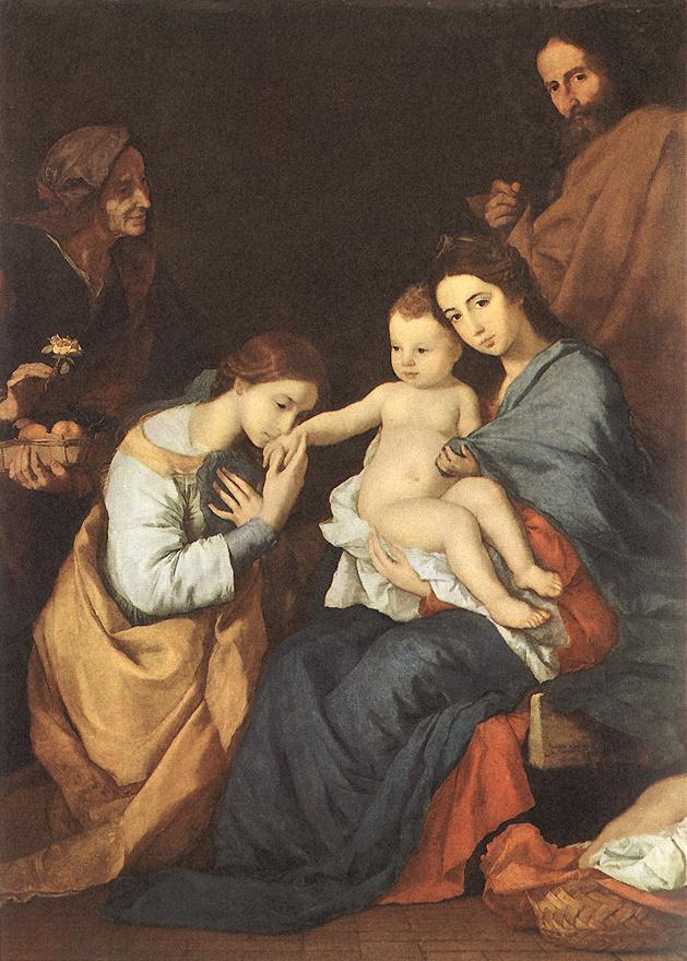 Sagrado Family Con San Catherine Ribera — Jusepe De Ribera