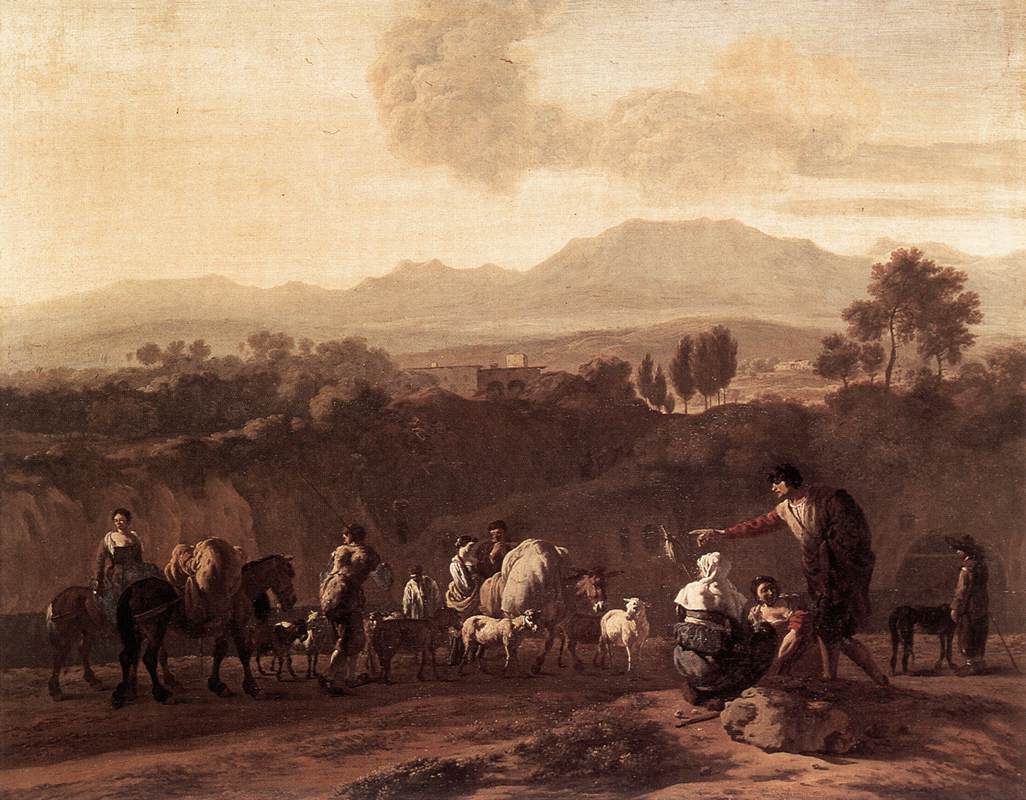 Paisaje En Roman Campagna Dujardin — Karel Dujardin