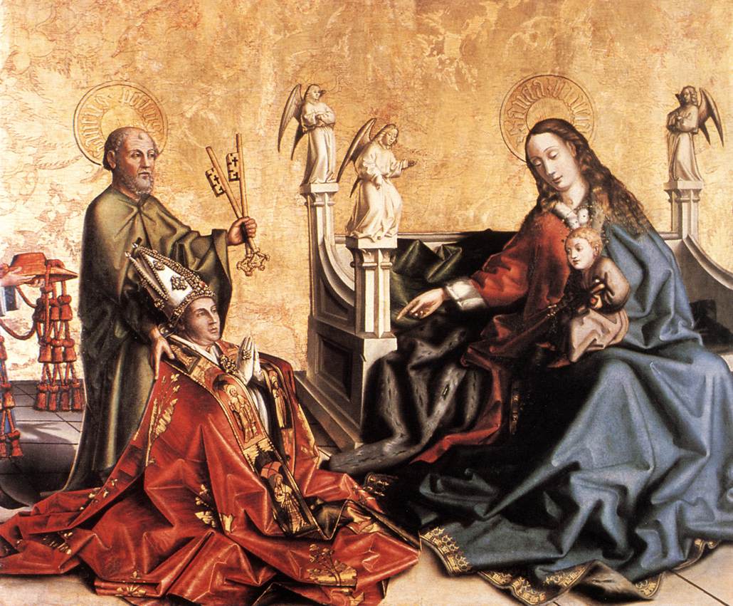 Presentacion De Cardinal De Mies Hacia Virgen Witz — Konrad Witz