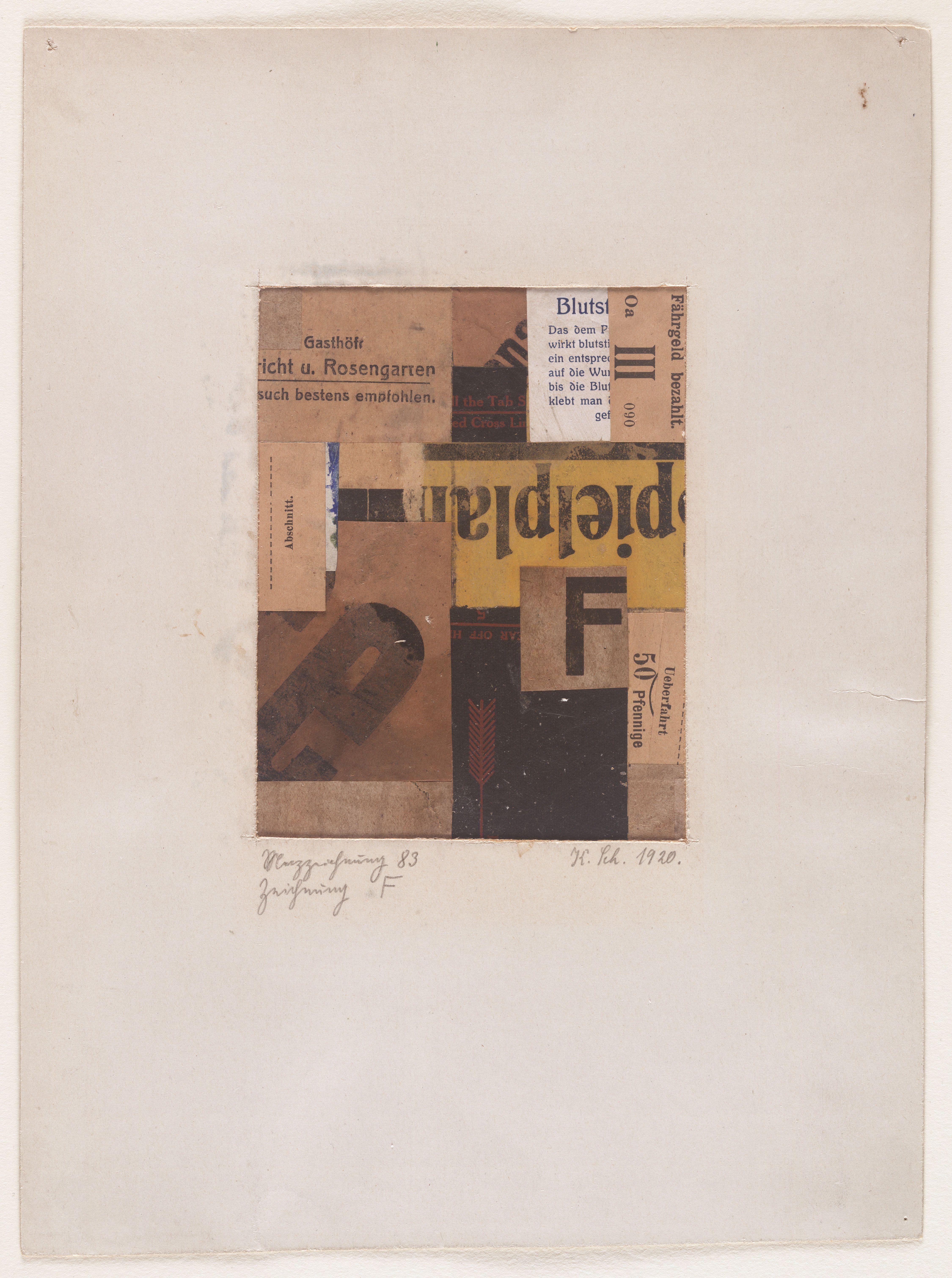 Merz Dibujo 83 Dibujo F Schwitters — Kurt Schwitters