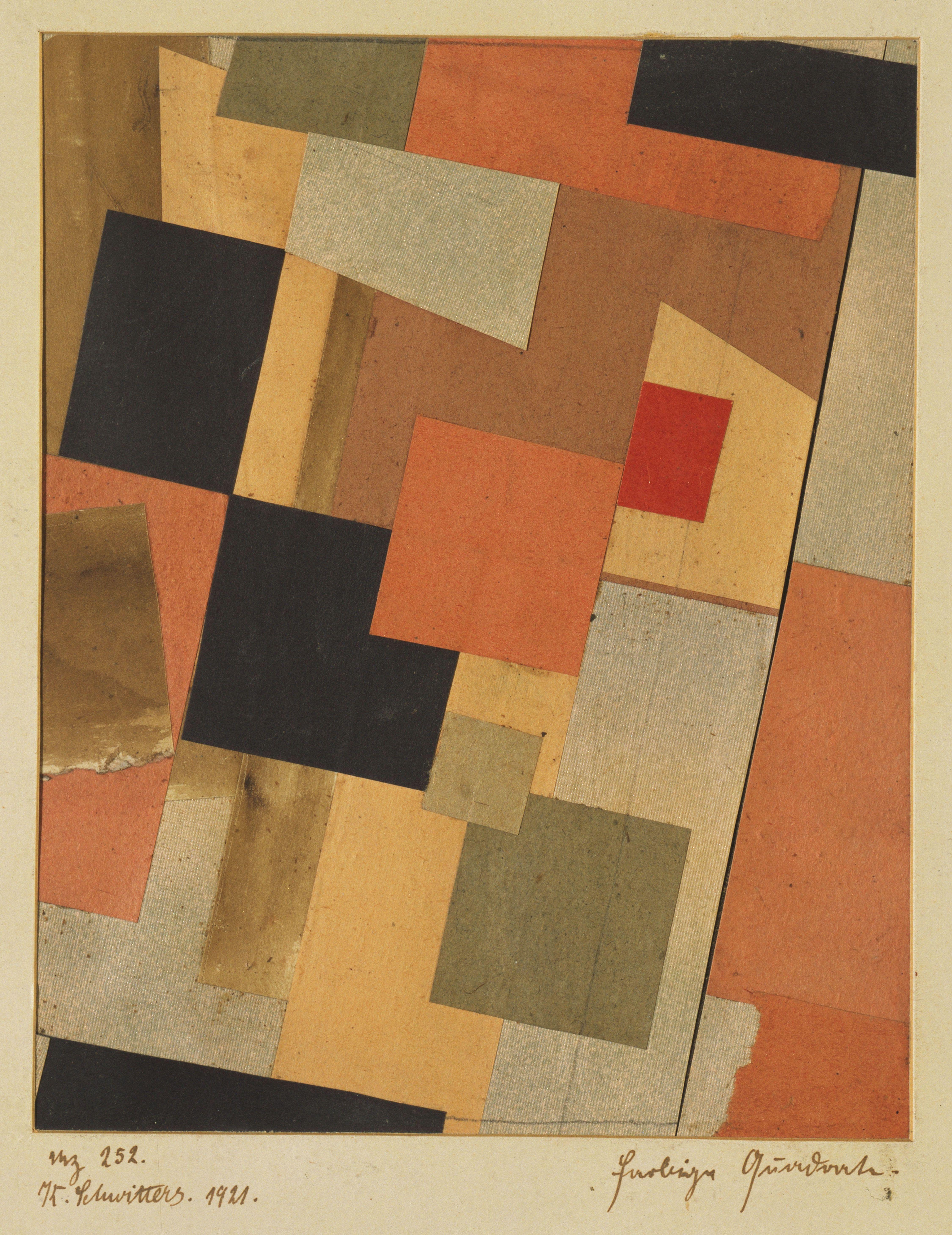 Mz 252 Colored Squares Schwitters — Kurt Schwitters