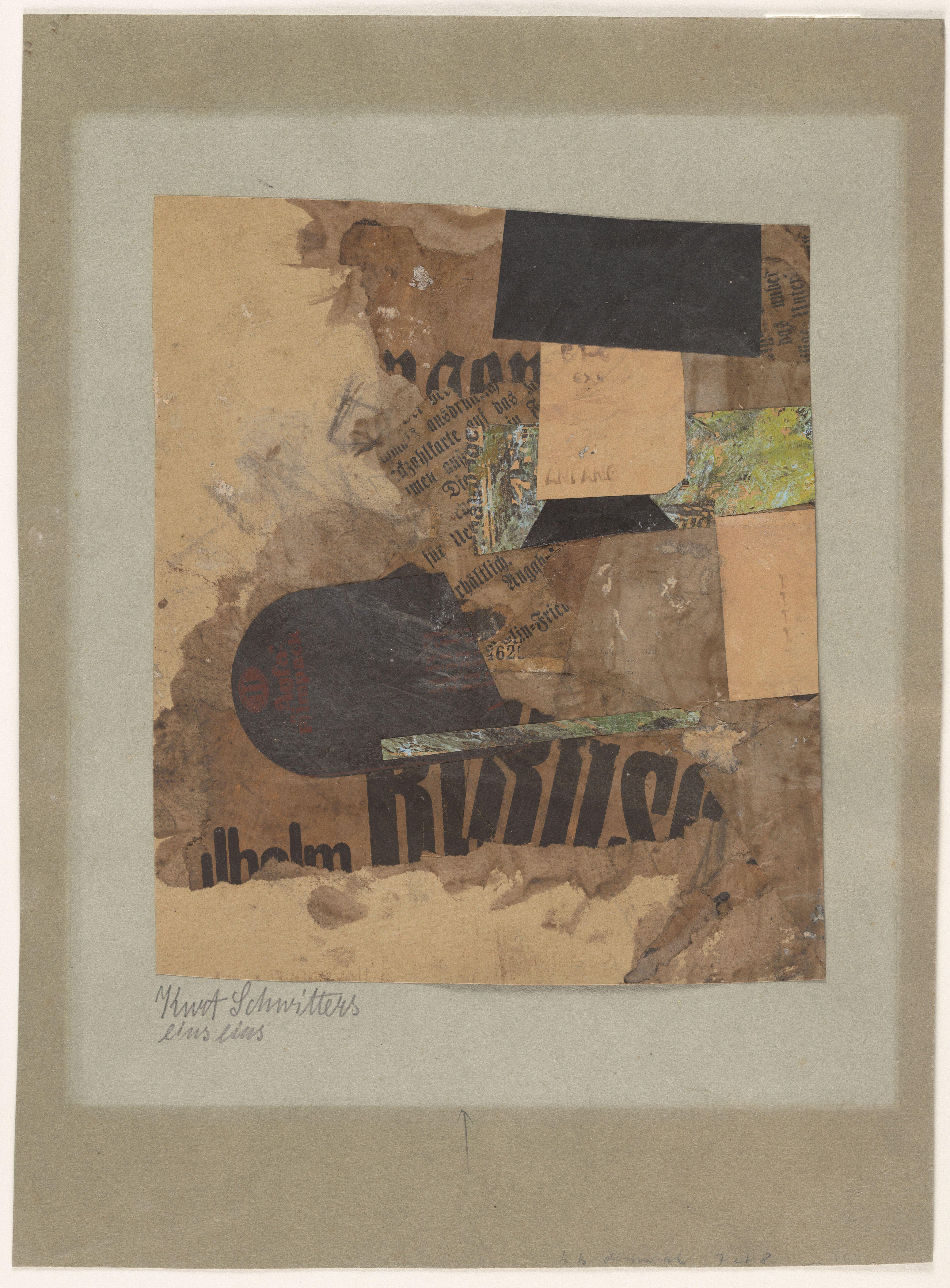 One One Schwitters — Kurt Schwitters